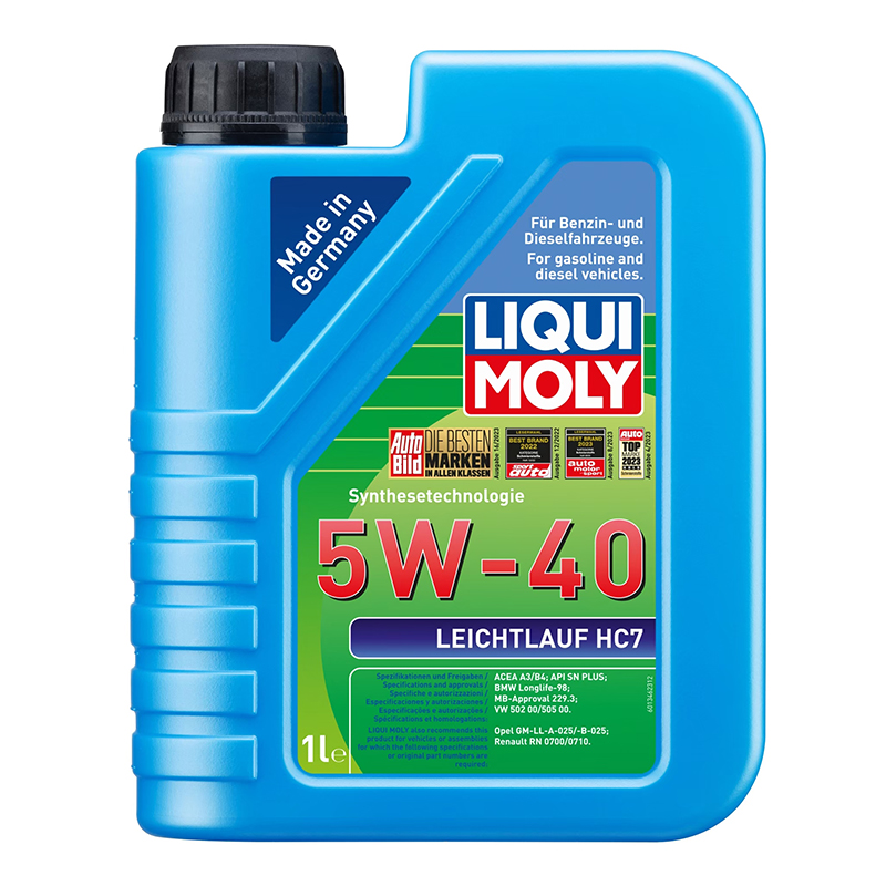 7 Liters Liqui Moly Leichtlauf High Tech 5W-40 Full Synthetic Engine Oil – Made In Germany